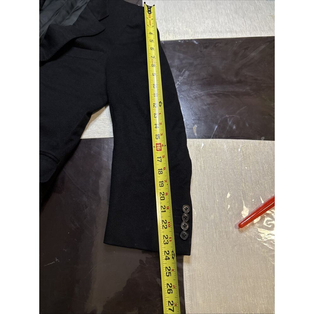 Mens 42 R Ermenegildo Zegna 100 % Cashmere Solid Black Blazer Made Switzerland - Picture 10 of 12